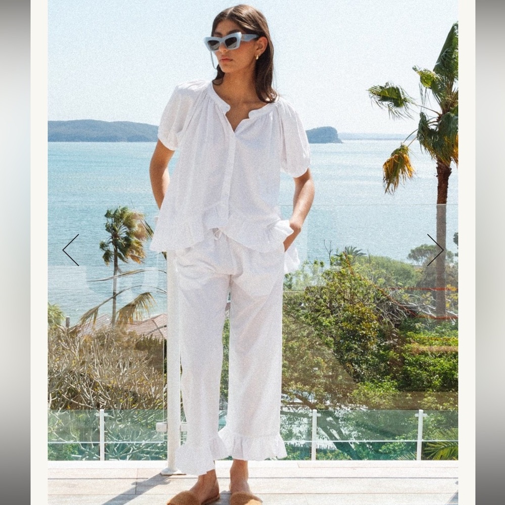 White Women's Pajama Set